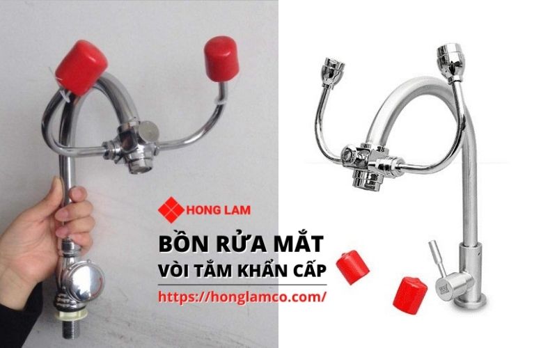 Vòi rửa mắt kết hợp rửa tay khẩn cấp UK0711A - Hong Lam Co